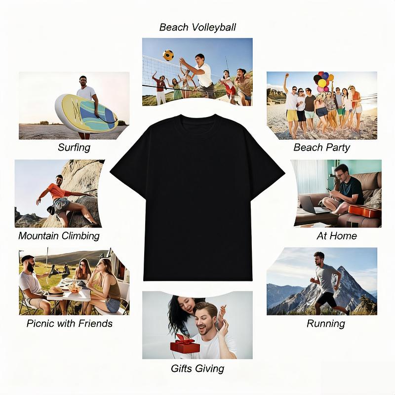 Vintage 90s Quiksilver Skateboarding & Surfing Unisex Crew Neck Tees    Casual Short-Sleeve Top