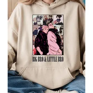 Blood Brother Jujutsu Kaisen Shirt, Big Bro & Little Bro Anime Sweatshirt, Choso And Yuji Itadori Jjk Hoodie, Unisex Sweater Pullover Tee
