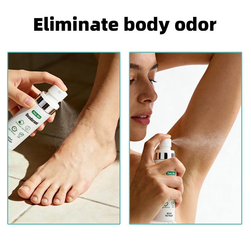 Jiele Shu Deodorant — all-day odor control, colorless and odorless; avoids masking odors with fragrance; antibacterial and antimicrobial properties; gentle formula