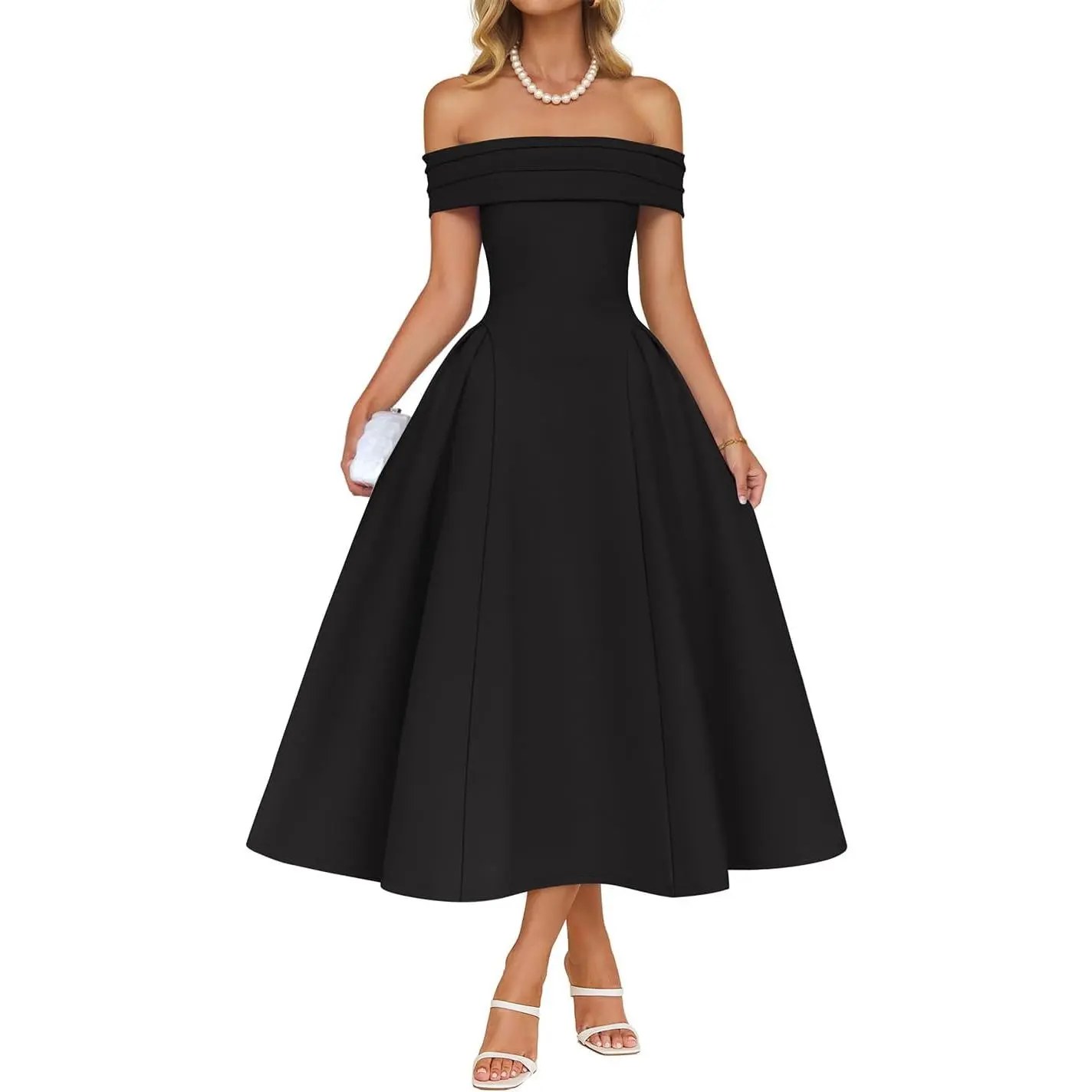 Cocktail Dresses for Women's Elegant Off Shoulder Short Sleeve Swing A Line Wedding Evening Party Midi Dress - TikTok Shop Cocktail Dresses for Women's Elegant Off Shoulder Short Sleeve Swing A Line Wedding Evening Party Midi Dress - TikTok Shop