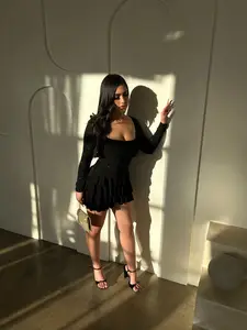 (Plus Size) Ariani Glitter Romper Dress