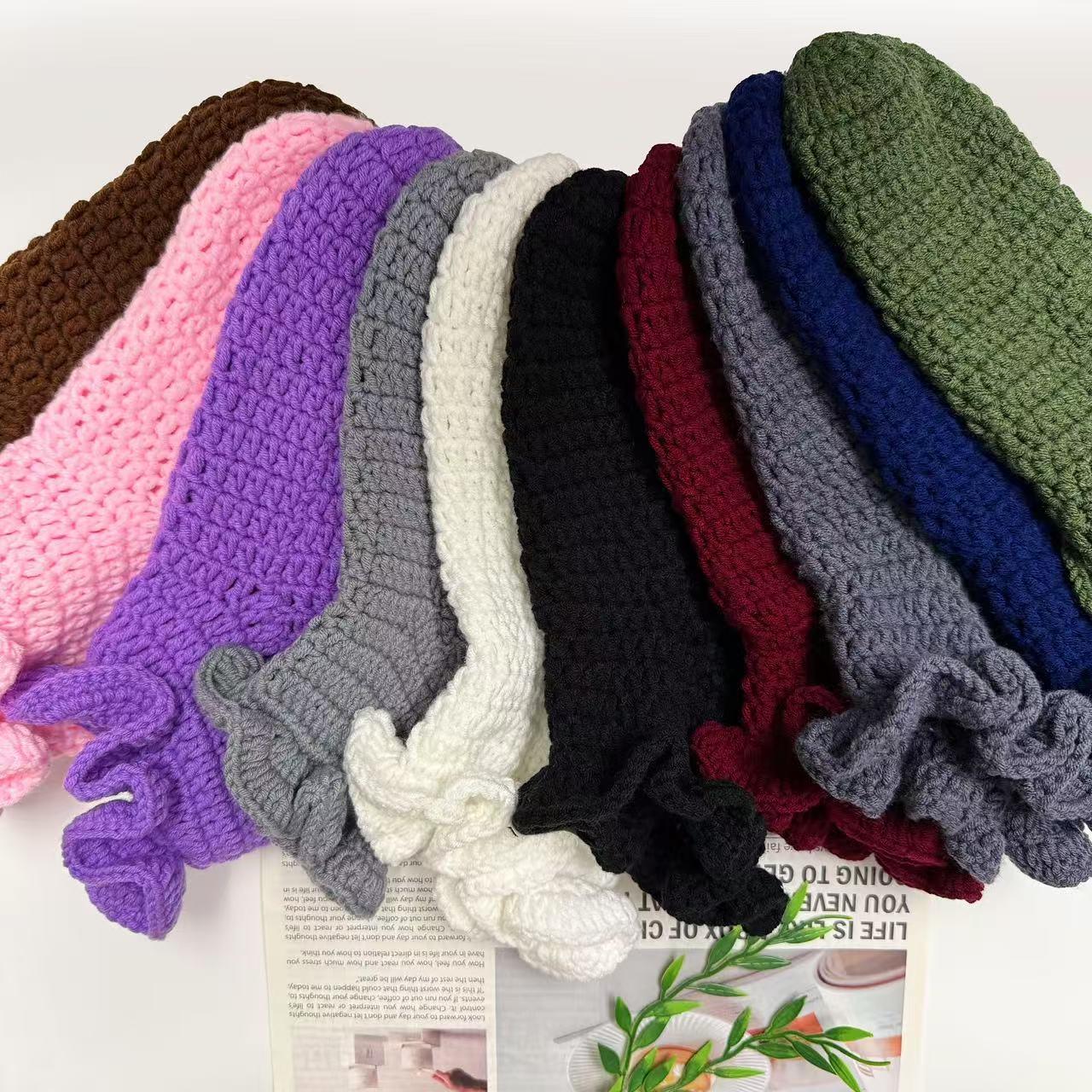 Cute Handmade Knitted Socks for Women - Comfortable One Size Fits All, Fits Shoe Sizes 4-10, Casual Womenswear for Daily Wear Lace Lace，Knitted Crochet Socks