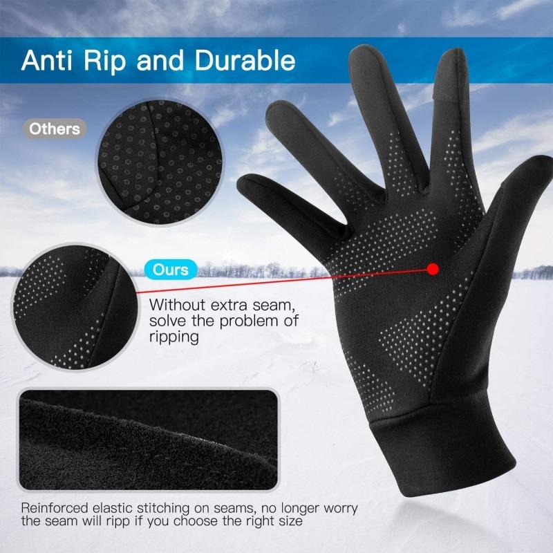 Lightweight Running Gloves, Touch Screen Anti-Slip Warm Gloves Liners for Cycling Biking Sporting Driving for Men Women Gloves Lightweight Running Gloves, Touch Screen Anti-Slip Warm Gloves Liners for Cycling Biking Sporting Driving for Men Women Gloves