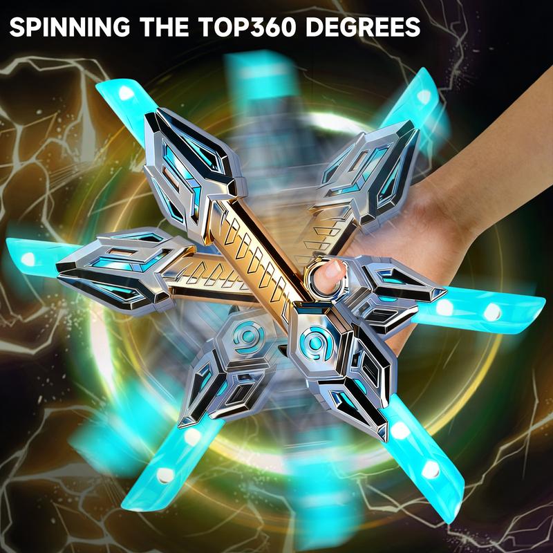 Retractable Light Up Sword With Sound Effects, Sci-fi Role Play Toy, Multiple Color Changing LED Lightsaber Swords, Extendable Spinning Light Saber, Props Weapon Perfect for Holiday and Birthday Gifts