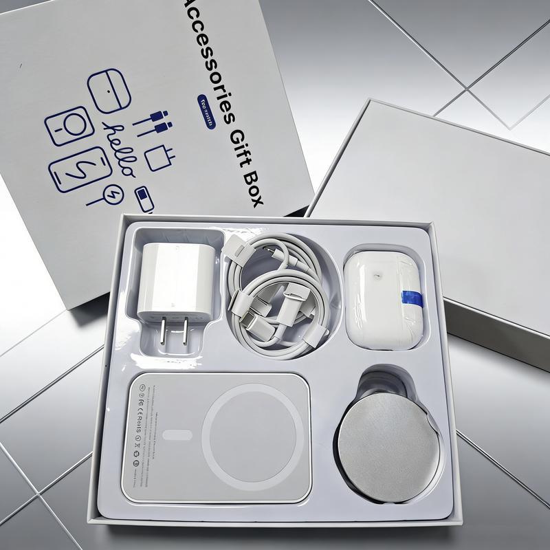 2026Upgraded 6-in-1 Magnetic Charging & Audio Kit– 10,000 mAh Mag Power Bank + Wireless Charger & Type-C & Lightning Cables, Enhanced Magnetic Ring, All-in-One Travel Set for Android & iOS Devices,Essential school set-Back to school season,valentine gifts 2026Upgraded 6-in-1 Magnetic Charging & Audio Kit– 10,000 mAh Mag Power Bank + Wireless Charger & Type-C & Lightning Cables, Enhanced Magnetic Ring, All-in-One Travel Set for Android & iOS Devices,Essential school set-Back to school season,valentine gifts