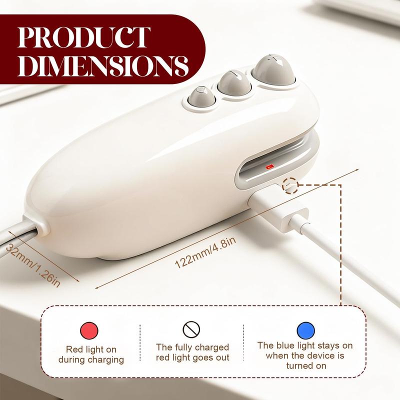 2Pcs Mini Bag Sealer with Cutter and Magnet, Handheld 2 in 1 Rechargeable Food Bag Sealer,Mini Bag Sealer Magnetic,Chip Heat Sealer for Plastic Bag Snack Bag Food Storage(White+Blue)