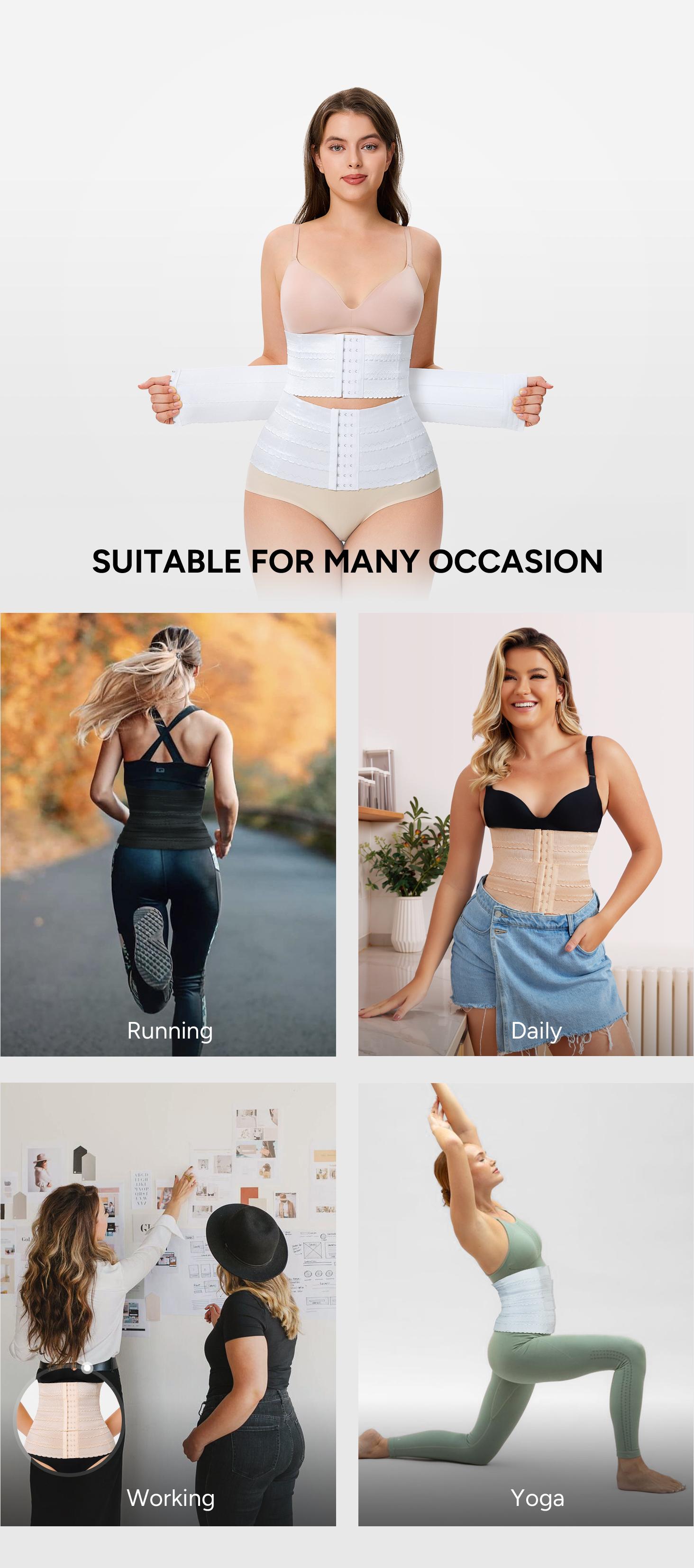 【Livestream Only】Nebility Kim K Women's Waist Trainer - Comfortable Adjustable Tummy Control, High Elasticity Flex Waistband, Multicolor Compression Shapewear Womenswear Basic SpringStatements