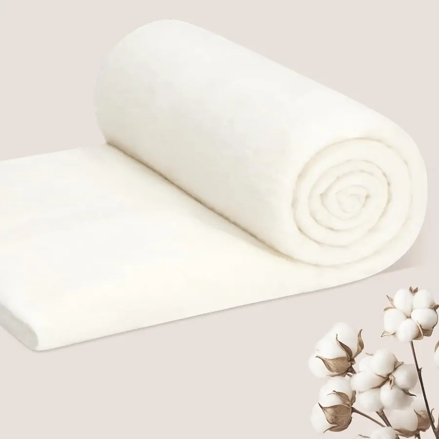 Quilted cotton wadding 100% pure cotton quilted cotton for quilting fabric sewing projects handicrafts 200g/m² filling cotton 71x94.5/79 inches blanket filling