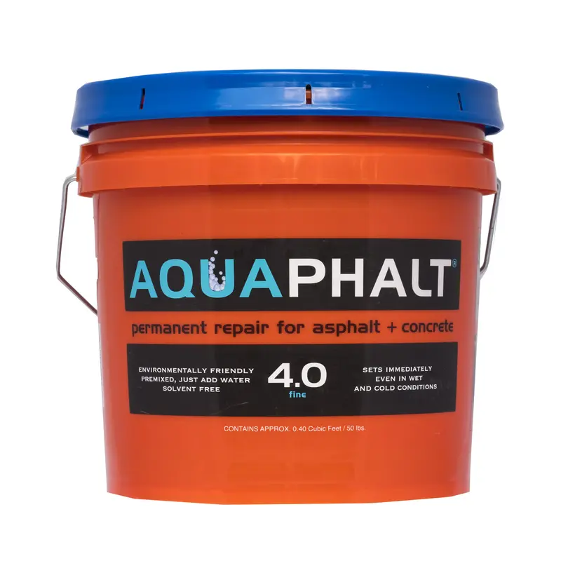 Aquaphalt Premixed Eco-Friendly Solvent-Free Water-Based Asphalt & Concrete Patch Repair, 3.5 gal 4.0 Black Durable Construction Material (55.8 lbs, Immediate Set, Permanent Fix, Sealable/Paintable) for Home Improvement, Facility Managers, Schools