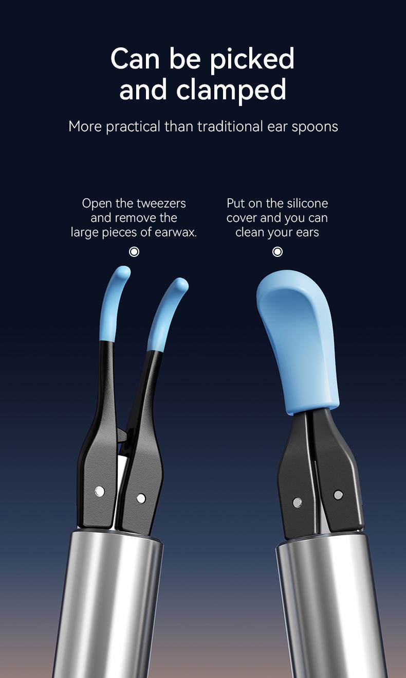 Ear Wax Removal Kit with Camera and Tools - Otoscope Ear Cleaner with Flexible HD Scope, Visual Ear Pick Tweezers Wax Remover, Safe Cleaning for Adults Kids Ear Wax Removal Kit with Camera and Tools - Otoscope Ear Cleaner with Flexible HD Scope, Visual Ear Pick Tweezers Wax Remover, Safe Cleaning for Adults Kids