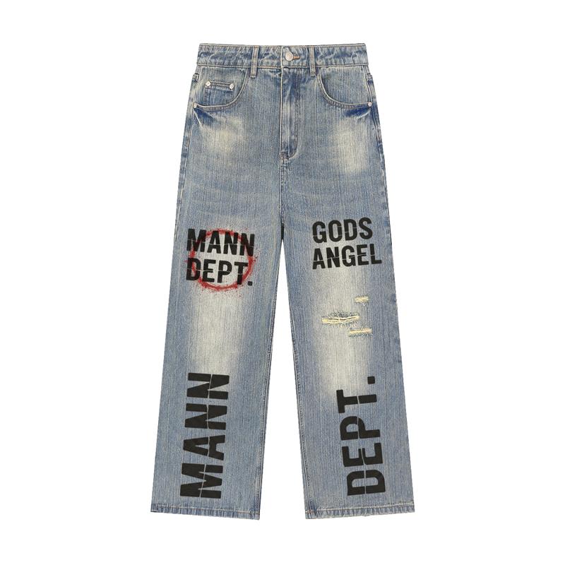 MANN DEPT. - GODS ANGEL Distressed Denim Jeans