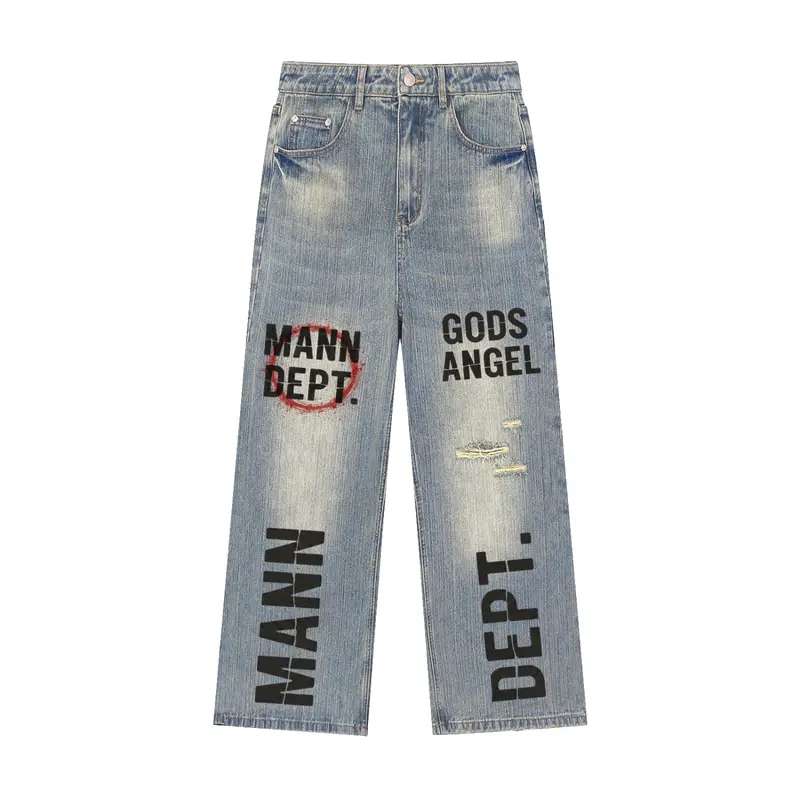 MANN DEPT. - GODS ANGEL Distressed Denim Jeans