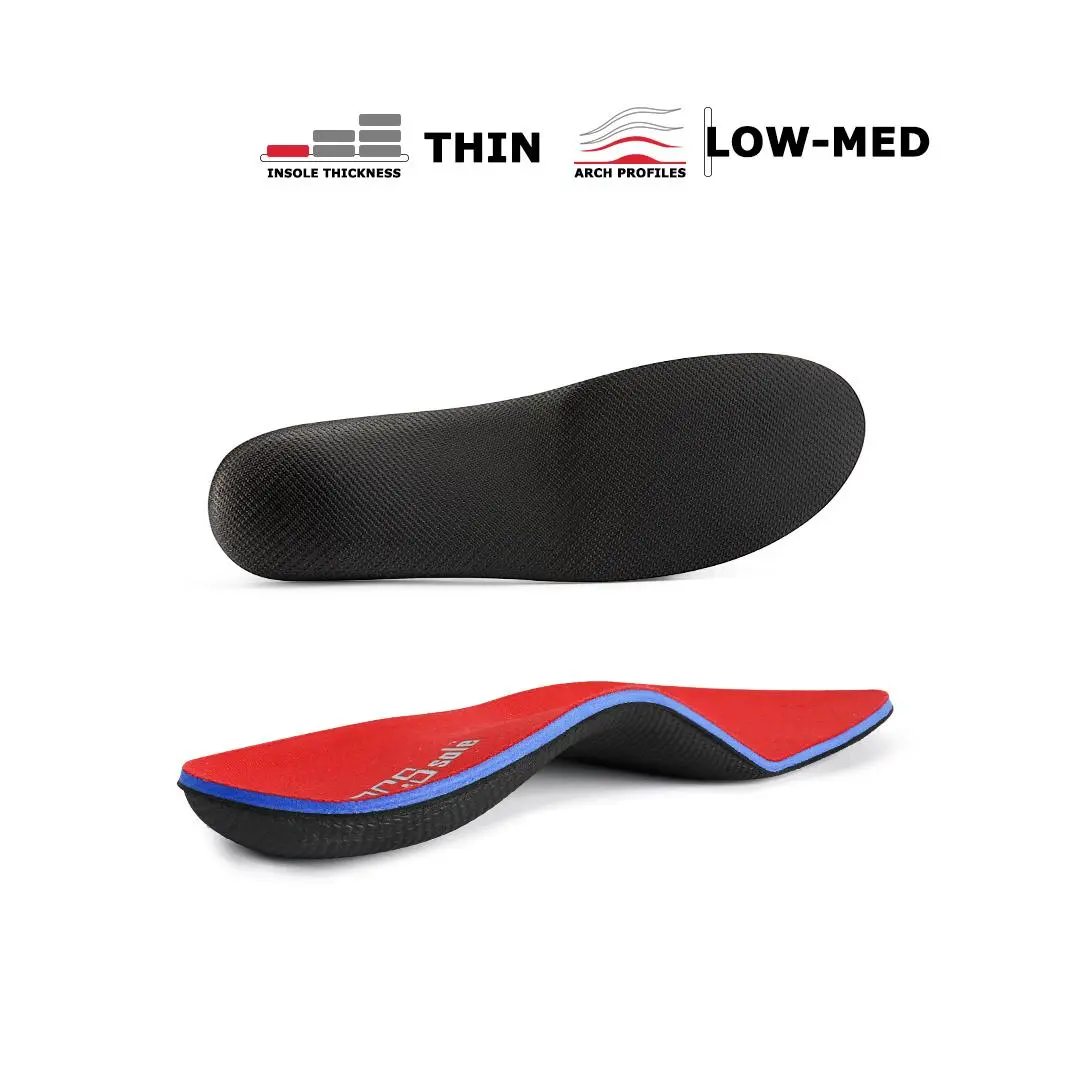 PCSsole All-Purpose Shoe Insoles for Flat Foot Support, Dual Layer Foam Shoe Inserts with Arch Support, Everyday Cushion Insoles for Flat Feet, Walking, Sneakers & Daily Wear, 1 Pair