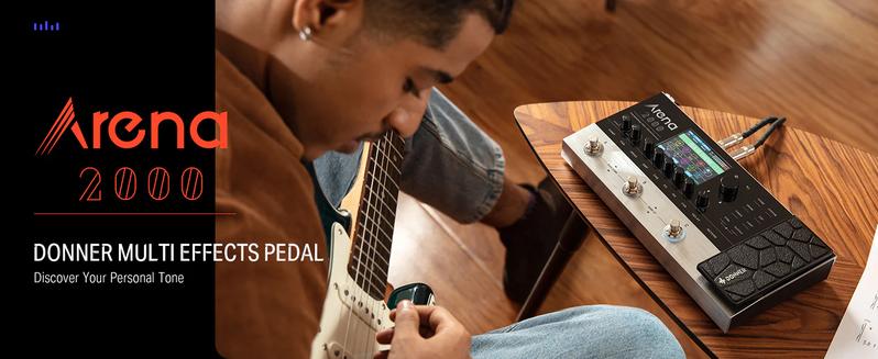 Donner Arena 2000 Multi-Effect Guitar Pedal AMP Modeling Multiple Effects Processor