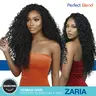 THE STYLIST Zaria Water Wave Half Wig - Women's 26in Master Mix Blend Long Curly Wigs Human Hair, Average Size Cap