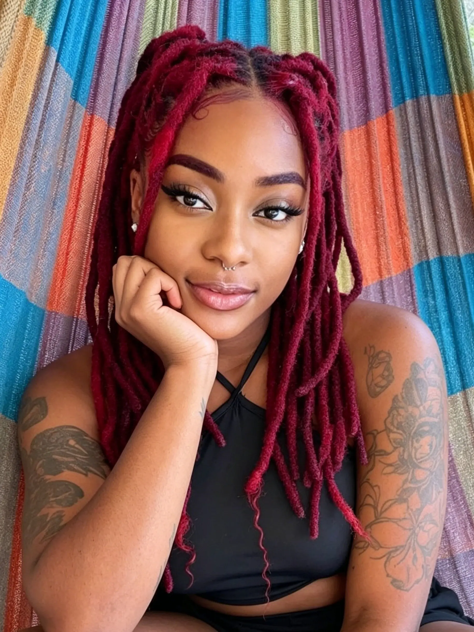 30pcs 99j Look Short Twist Braids Braided Dreadlock Wig for Women & Men - Afro Curly Crochet Braiding Synthetic Hair Wig with Realistic Dreadlock Texture, Uncoated for African Hairstyle