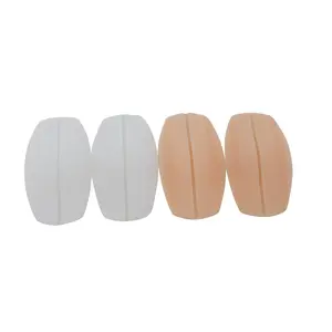 Flirtzy Soft Silicone Bra Strap Cushion Holder Non-Slip Shoulder Protecting Pads Ease Shoulder Pain Discomfort and Indentation, 2 Pair Pack