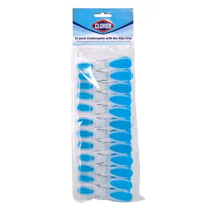 Clorox Soft Clip Clothespins - 12 pack
