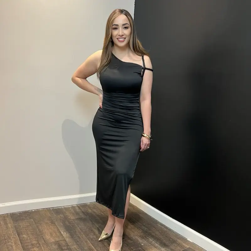 Camille Twist Shoulder Maxi Dress