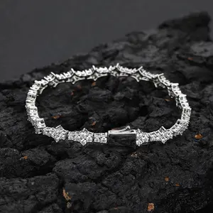 6.5mm CZ Tennis Bracelet, Unisex, Stylish Hip-hop Style Jewelry, Perfect For Birthdays, Holidays And Anniversaries