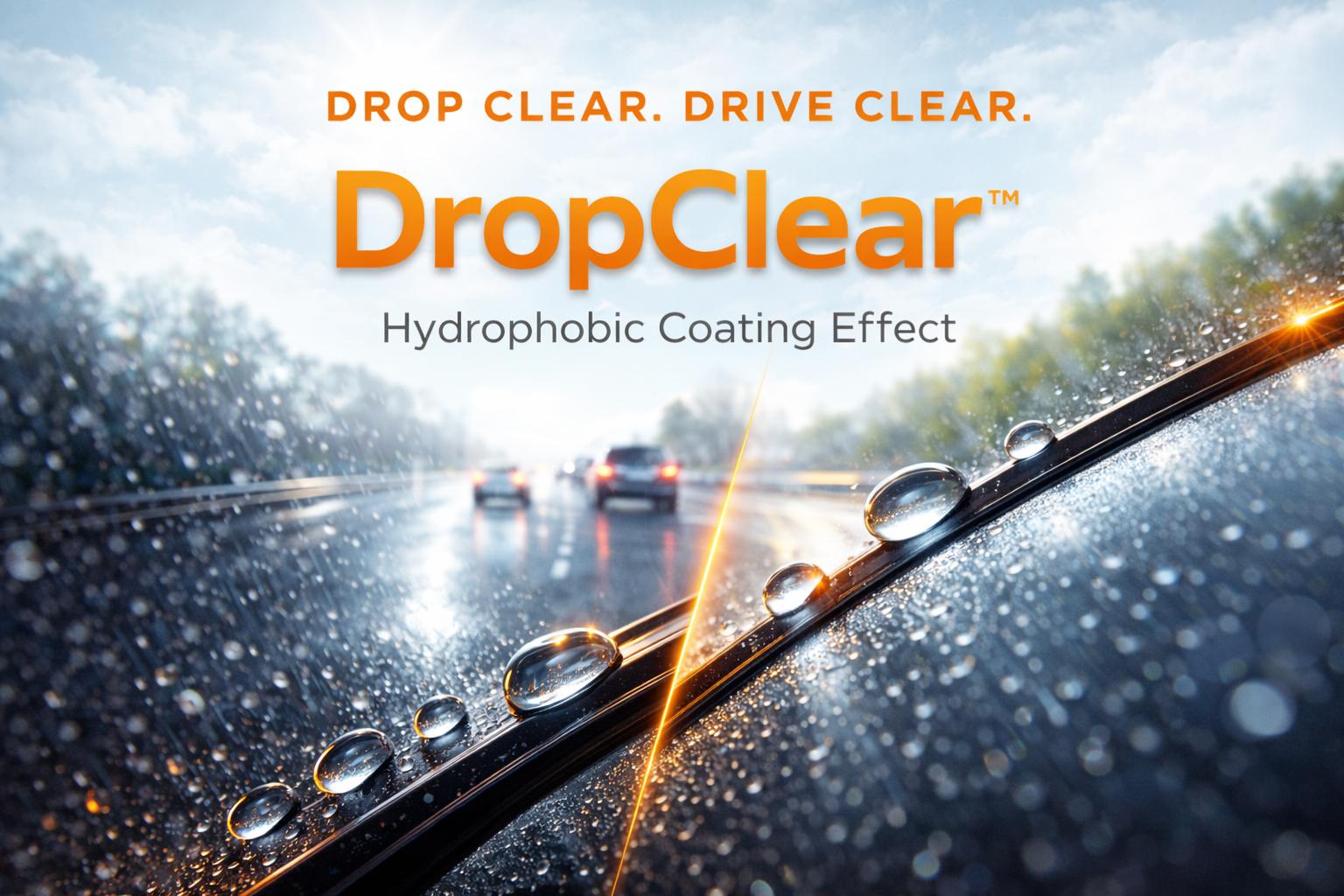 DOG TAIL 2-In-1 Water Repellent Silicone Wiper Blades(Pack of 2) ,Durable Refill Kit with Multiple Adapters,  Automotive Replacement Front Windshield Wiper Blades Set for My Car with Water Repellency Formula DropClear