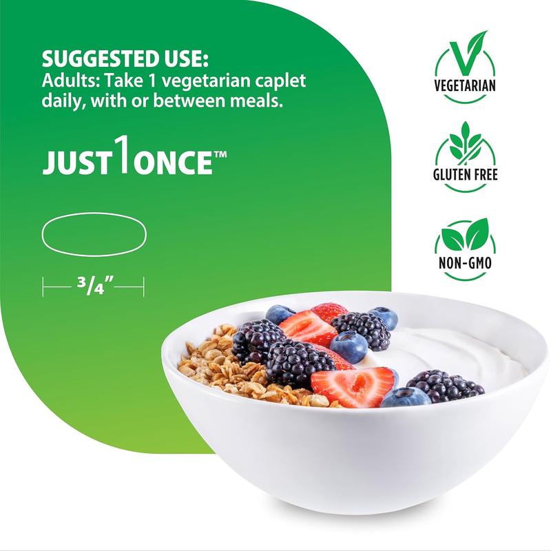 Rainbow Light Mens Multivitamin One + | 30 Caplets | Real Food Nutrients, Digestive Enzymes & Probiotics