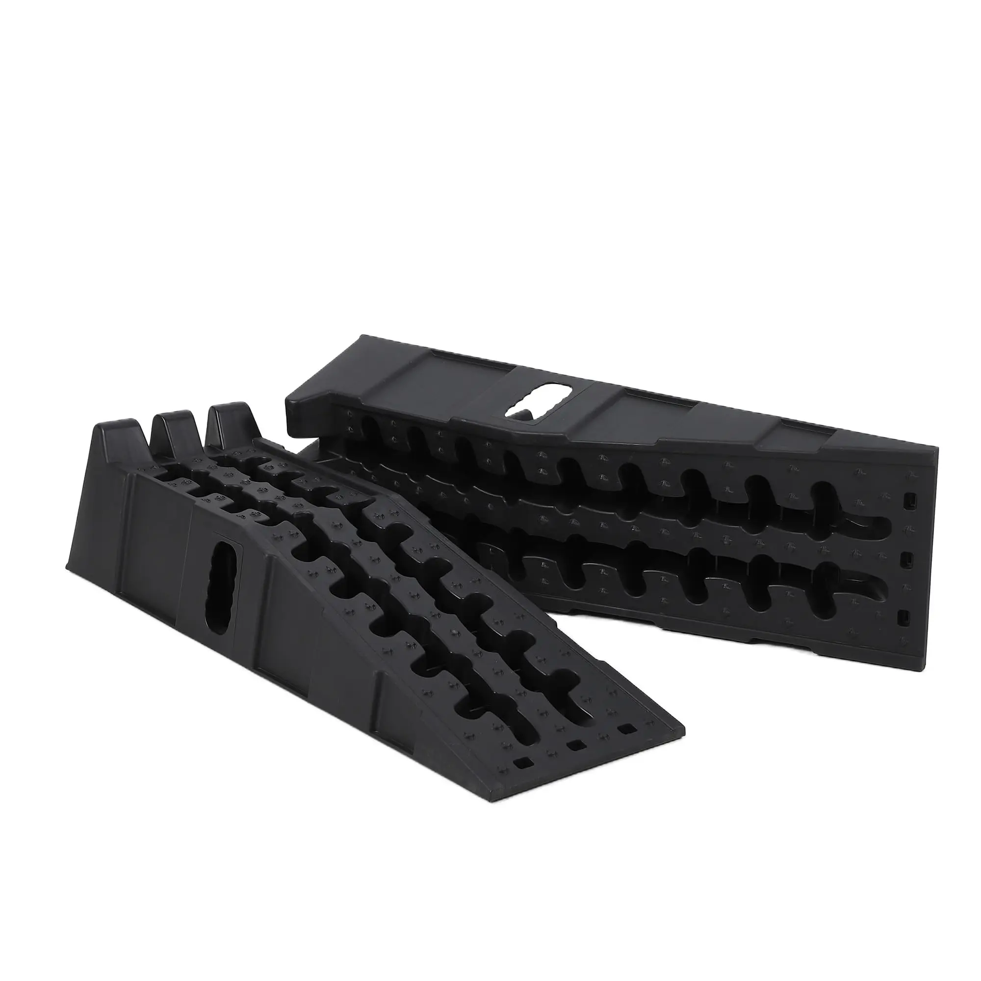 Garvee 2 Pack Heavy Duty Car Ramps for Oil Changes, 5 Ton (12,000 LB) Capacity, Non Slip Auto Service Ramps with 6.7 Inch Lift Height, Portable for Home Garage & Workshop