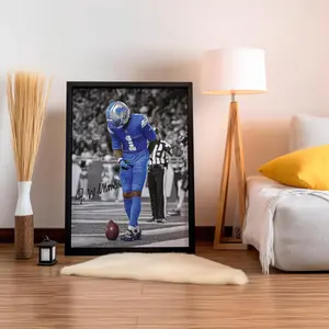 [ SALE UP 45% - UNFRAMED POSTER ] Jameson Williams Poster, Signed Football Poster, Sports Wall Art, Athlete Decor