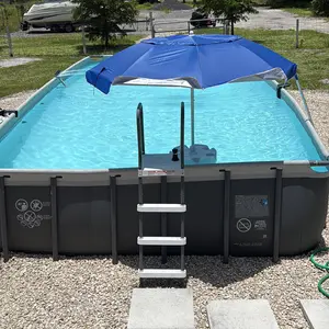 Floating Pool Umbrella with Bar and Base, Portable Pool Bar Table Umbrellas with Cup Holder & Phone Stand, Floating Poolside Shade, Included Easy Carry Bag, for Inside of Pool, Swimming Area, Lake House, Beach, #tiktokshopbacktoschool