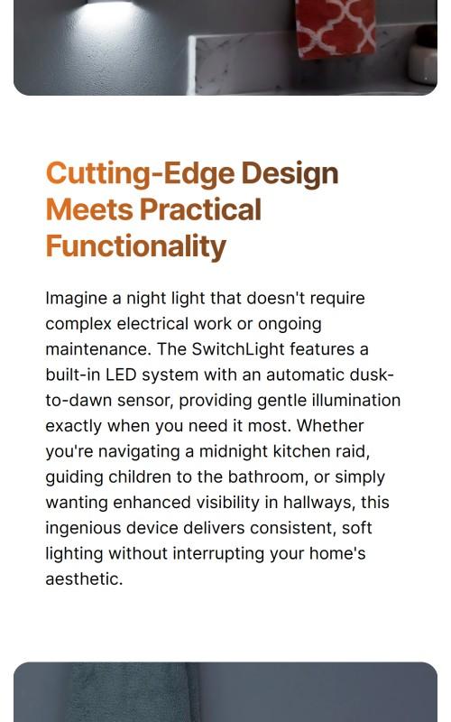 SwitchLight 3-Way - Illuminated Light Switch Cover Plate, Integrated LED Nightlight by SnapPower