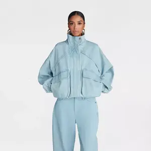KBB by KAHLANA Women's 'The Denim Bomber Jacket'