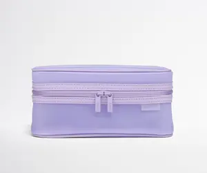 Clear Toiletry Bag in Lavender Haze Purple