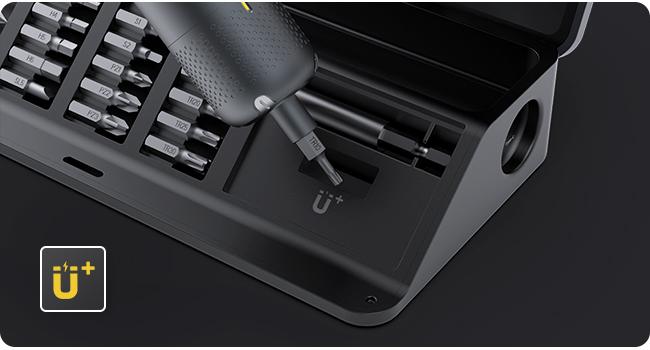Destornillador Eléctrico Fanttik S2 Pro, Juego de Destornillador Inalámbrico, 7 Ajustes de Torque, 0.5 a 6 N·m, 20 Puntas Magnéticas, Cabezal Hexagonal de 1/4", con Adaptador de Ángulo de 90°, para Muebles y Reparaciones del Hogar