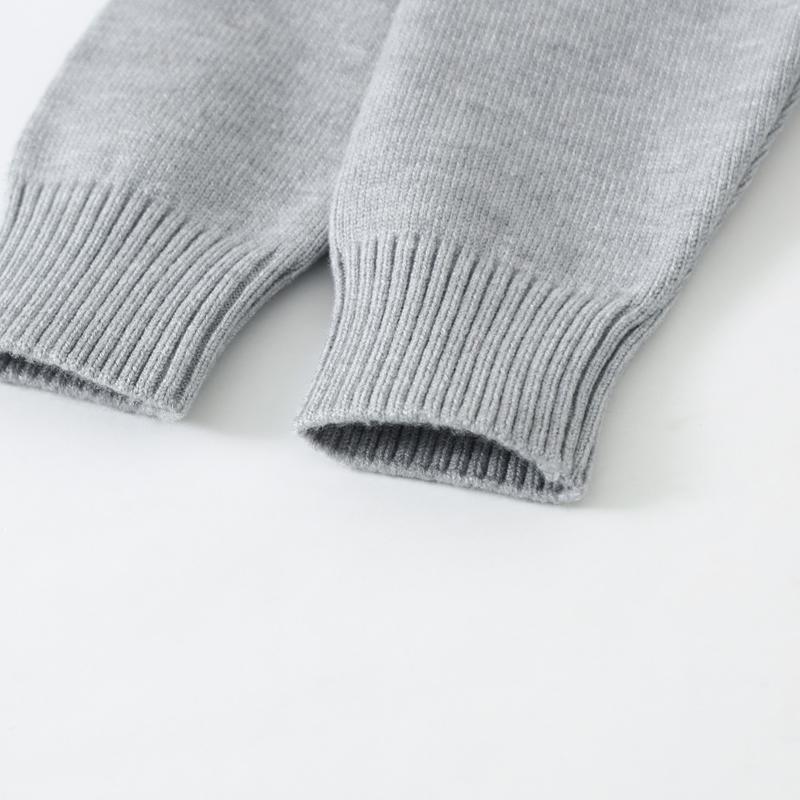 Three piece set of warm knitted sweaters for autumn and winter children, college style round neck diamond pattern children's clothing