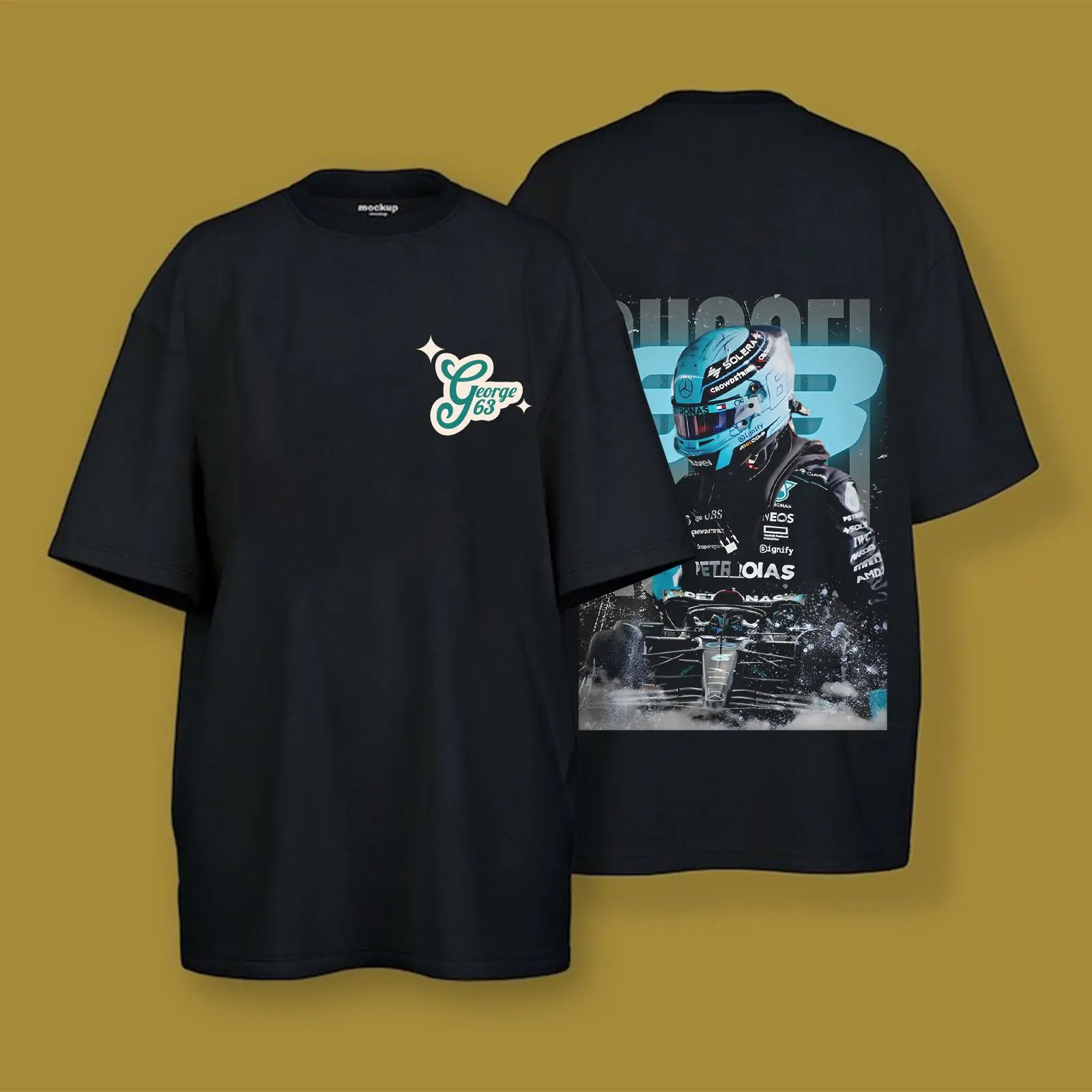 George Russell Graphic T-Shirt – Racing Fanwear Tee