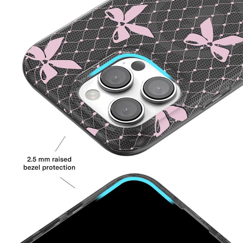 Velvet Caviar Lacy Pink Bows iPhone Case - Cute Phone Case for iPhone with Durable Shockproof Protection and Stylish Design