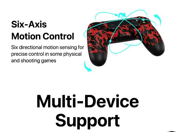 2 Pack Wireless Game Controller For PS4 PS3 PC Android iOS, With Dual Vibration, Motion sensing, Touchpad, Speaker, Fast Charging, PS414 Pattern Set