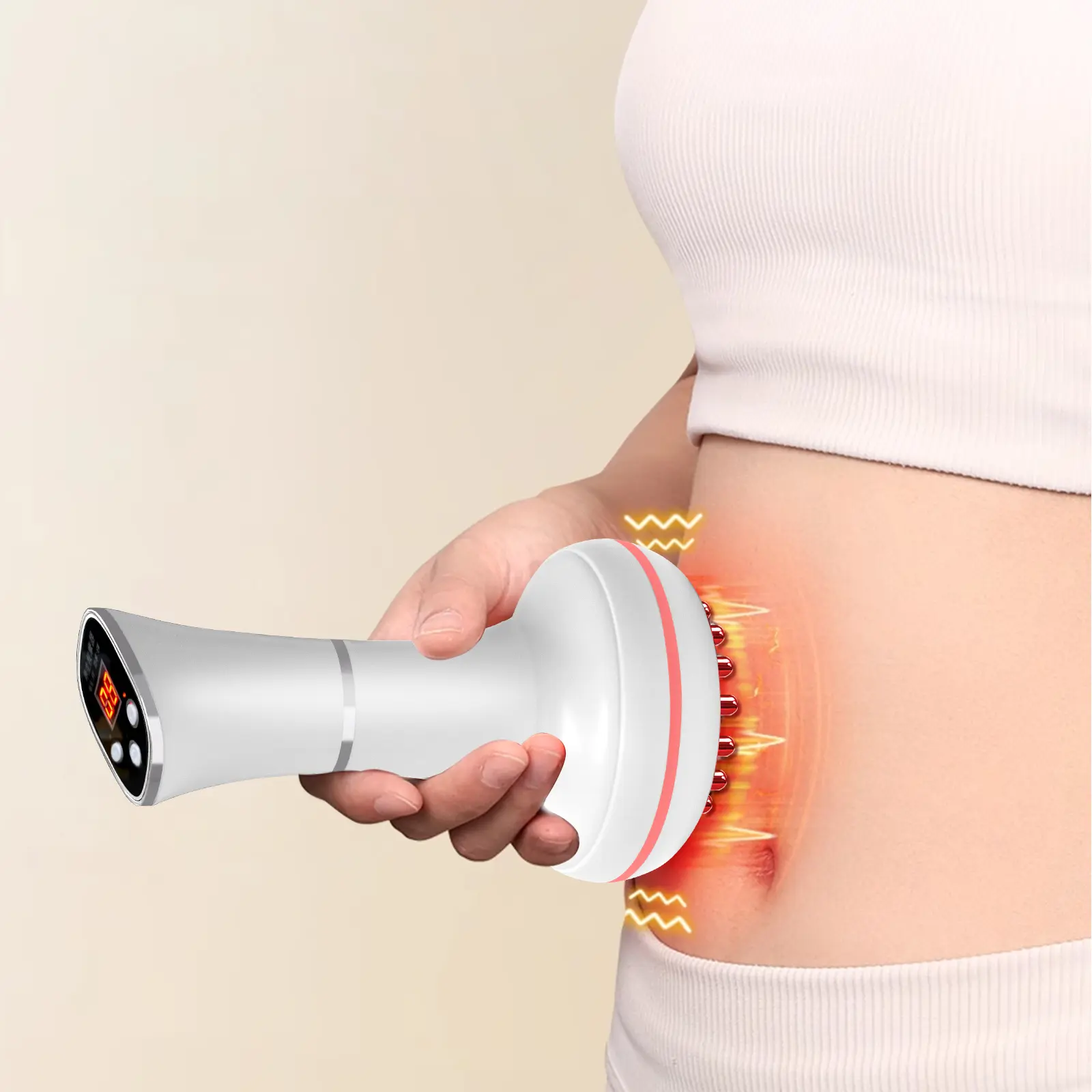 Deep Tissue Massager for Sciatica & Back Pain Relief - ElectricPulse Device  with Heat, Vibration, and Red Light Therapy forLeg, Hip, and Nerve Pain  Brush Brush - TikTok Shop