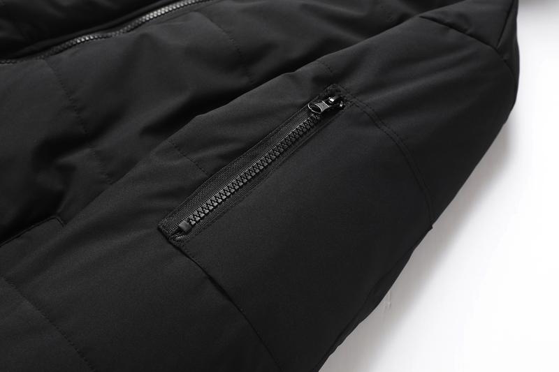 TJL Men's Thermal Hooded Jacket - Black Flame Design | Winter Windproof Fleece Lined Coat | Warm Zip-Up Parka with Pockets Menswear Outdoor mens Men's Windproof Insulated Hooded Jacket bg a the label mens  zip  up