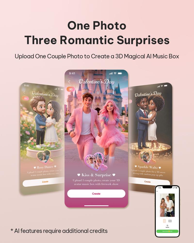 Homture Magic Frame - 10.1″ 1080P World's First AI Magic Frame for Old Photo Restoration Unlimited Storage Instant Sharing Decor Full HD 1080P