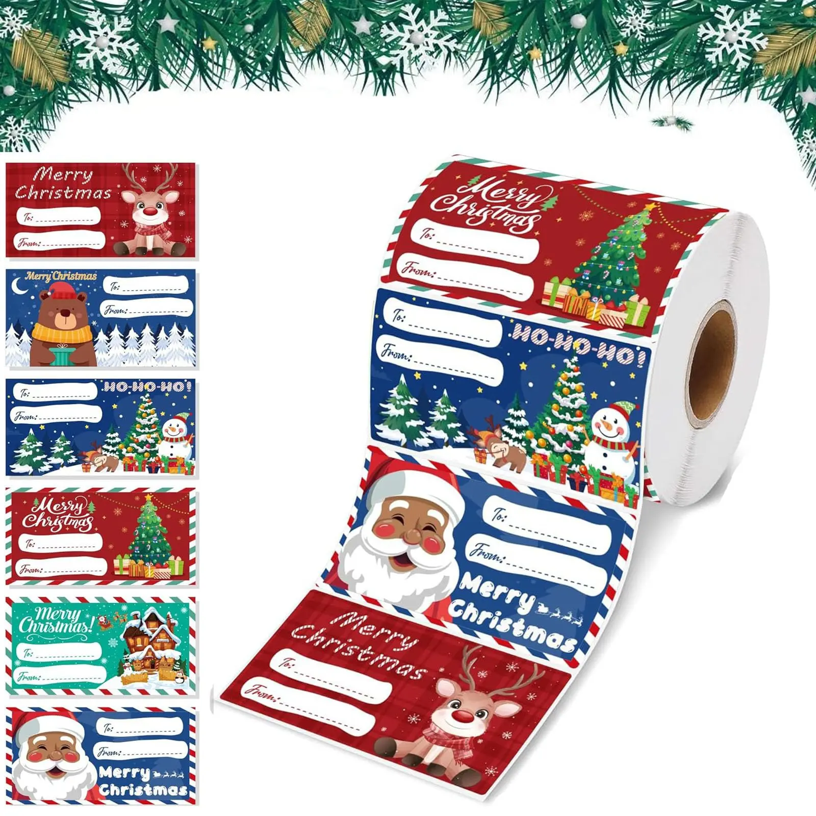 240 PCS Christmas Gift Tags - Gift Tags for Christmas Presents - Christmas Gifts for Women Men Kids - Christmas Wrapping Paper - Christmas Decorations