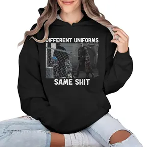 Different Uniforms Same Sh1t Hoodie, Abolish ICE Hoodie, Social Justice Protest Hoodie, Anti-Fascism Streetwear, Oversized Graphic Hoodie