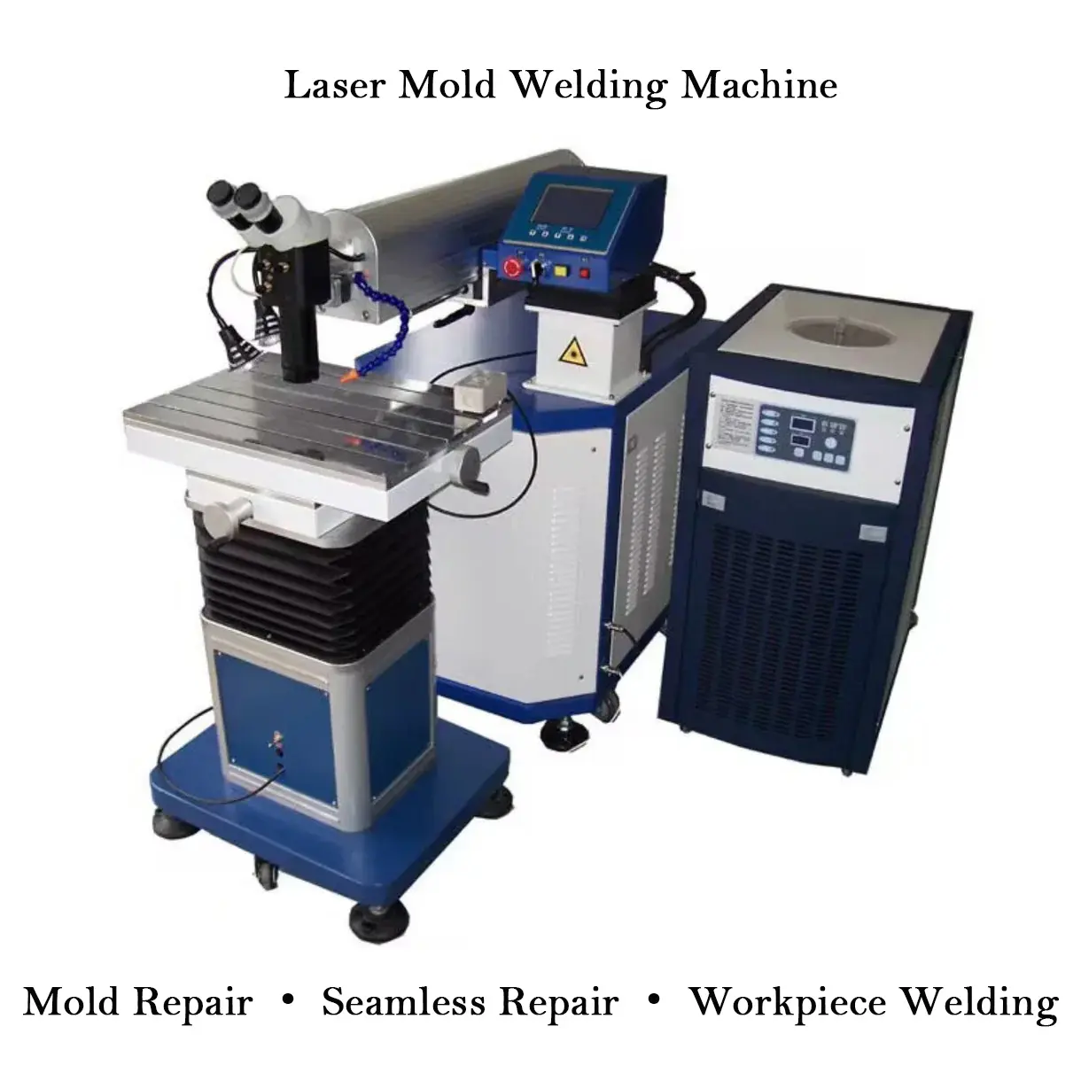 MCWlaser 200W Laser Mold Welding Machine, High-Precision Micro Welder with Motorized 3D Worktable (100kg Load), Built-in Chiller & LCD Panel, Ideal for Jewelry, Hardware & Die Mold Repair