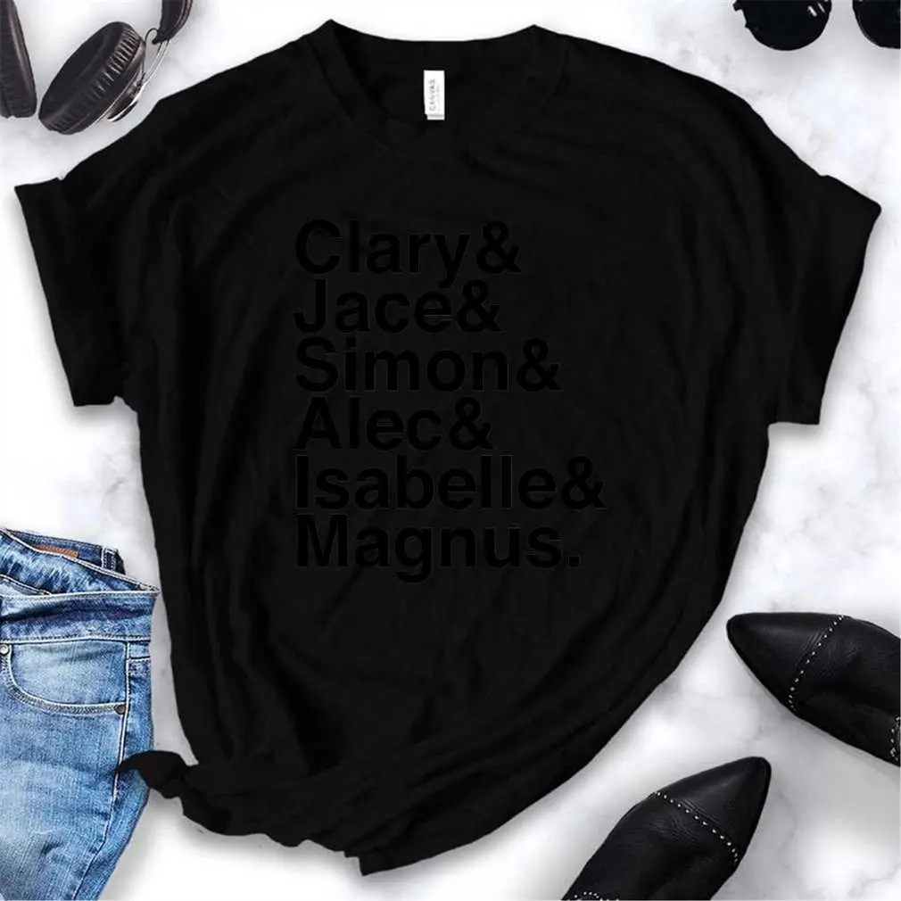 Clary  Jace  Simon  Alec  Isabelle  Magnus. (The Mortal Instruments) T-Shirt