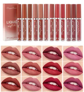 Matte Liquid Lipstick set -LongLasting & High Pigmented I Nude LipStain Makeup Kit -Waterproof, Non-Stick Cup Transfer Perfect MakeupGift for Women Gloss Lipgloss Pearl Cosmetic