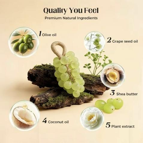 【Easter Gifts】Grape Soap on a Rope–Easter Handmade DIY Decorative Grape Soap,Natural and Gentle,Moisturizing and Cleansing,Long-Lasting Fresh Scent,Perfect for Home Décor and Bathroom,Aesthetic&Creative Christmas Gift,Valentine's Day&Mother's  gifts