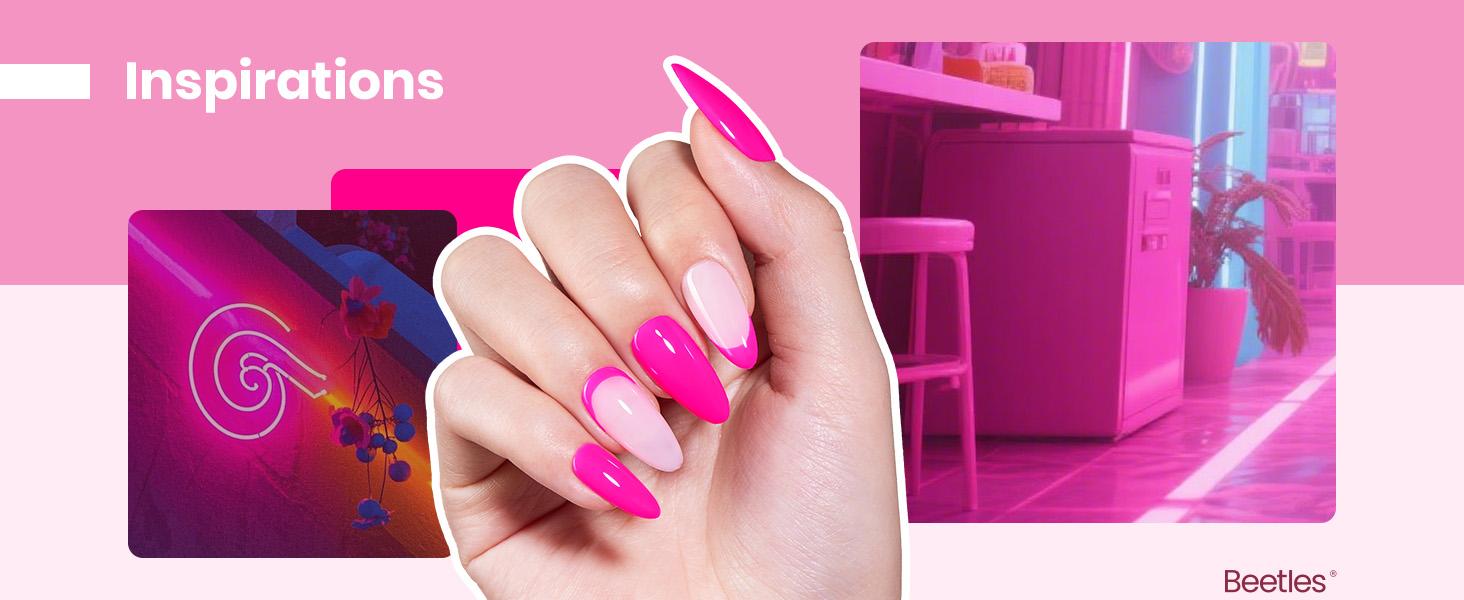 Beetles Hot Pink Gel Nail Polish –UV LED Soak Off Gel Polish Bright Pink Color with Matching Bottle Long Lasting Glossy Gel Polish for DIY Manicures at Home or Salon Beetles Hot Pink Gel Nail Polish –UV LED Soak Off Gel Polish Bright Pink Color with Matching Bottle Long Lasting Glossy Gel Polish for DIY Manicures at Home or Salon