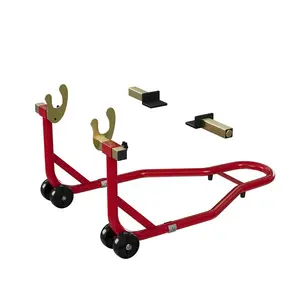 Garvee - Motorcycle Stand with 450 Pounds Capacity, Adjustable U+L Swing Arm Reel for Maintenance and Repairs