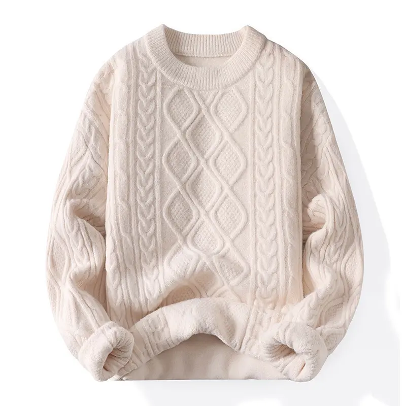 Oversized Sweater 90s Vintage Cable Knit Long Sleeve Women Heavy Crewneck Pullover