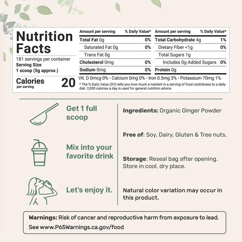 Micro Ingredients Organic Ginger Powder